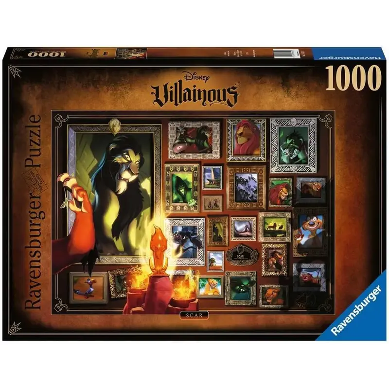 DISNEY VILLAINOUS: SCAR 1000PC PUZZLE
