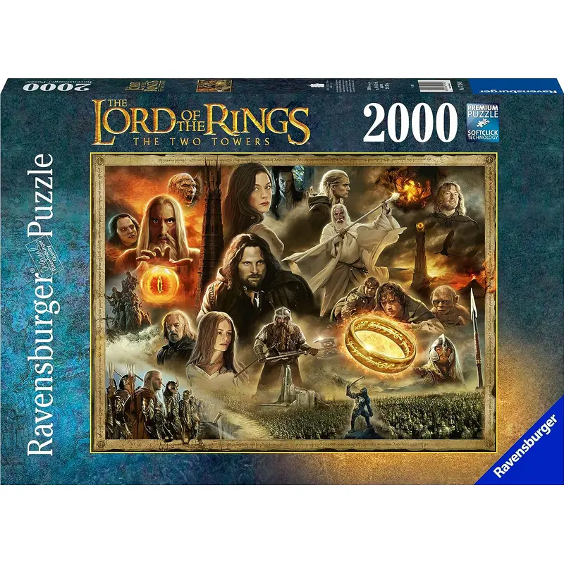LORD OF THE RINGS THE TWO TOWERS 2000PC PUZZLE