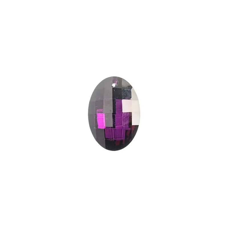 Crystal Lane Faceted Oval 27x37mm Amethyst