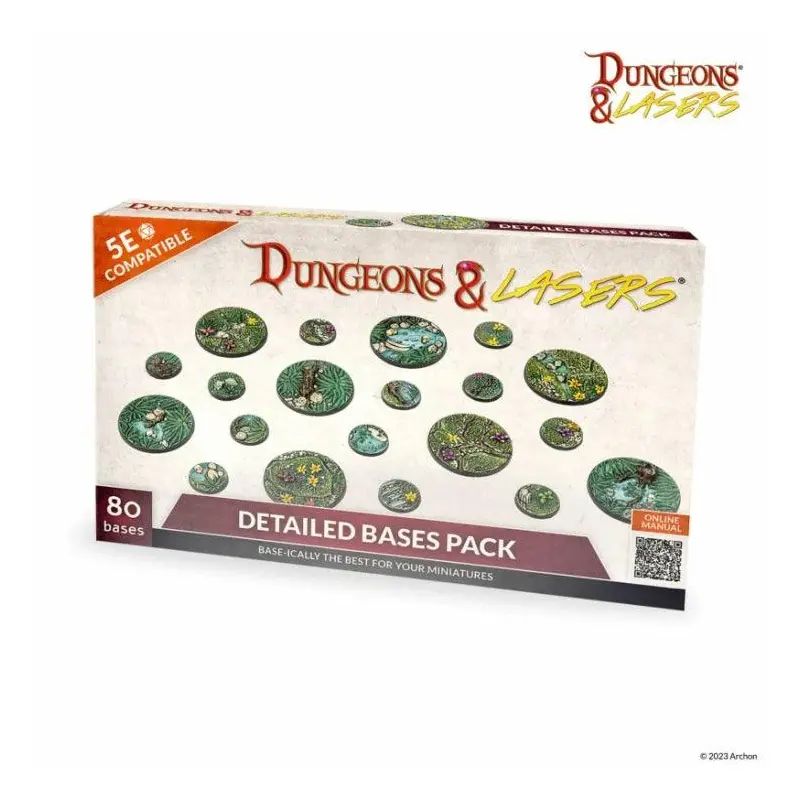 Dungeons & Lasers Miniatures: Detailed Bases Pack