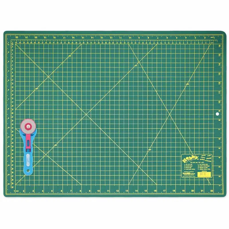 HOBBY Cutting Mat/45mm Rotary Cutter Starter Kit - 18 x 24 (45.7 x 61cm)