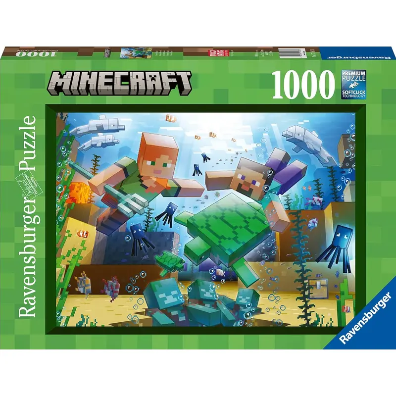 MINECRAFT MOSAIC 1000PC PUZZLE