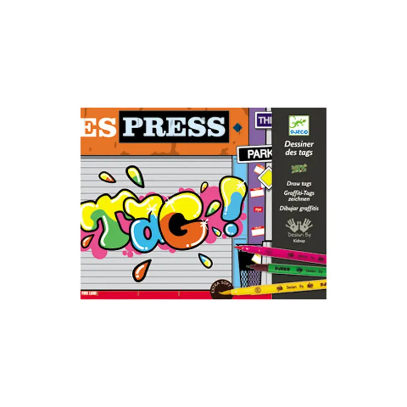 Djeco: Felt Brushes / Draw Tags