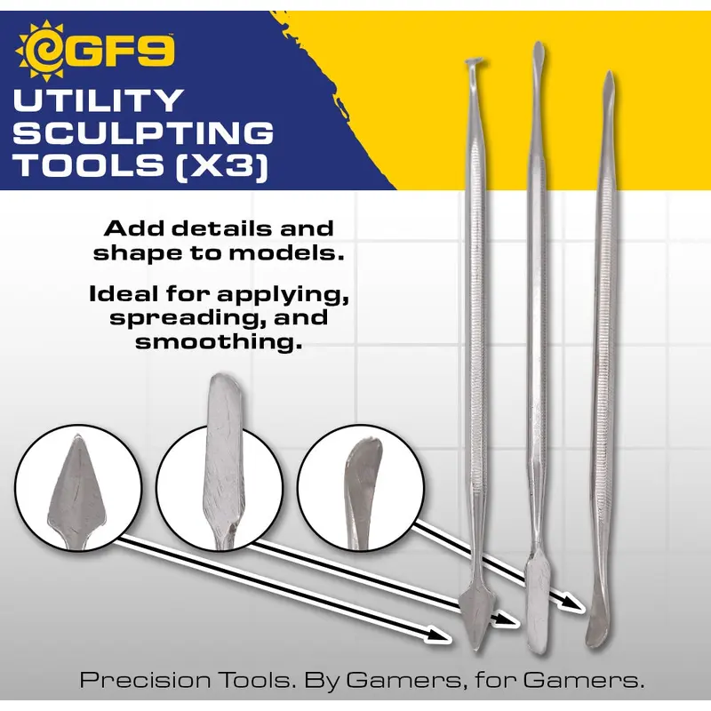 HOBBY TOOLS: UTILITY SCULPTING TOOLS 3CT