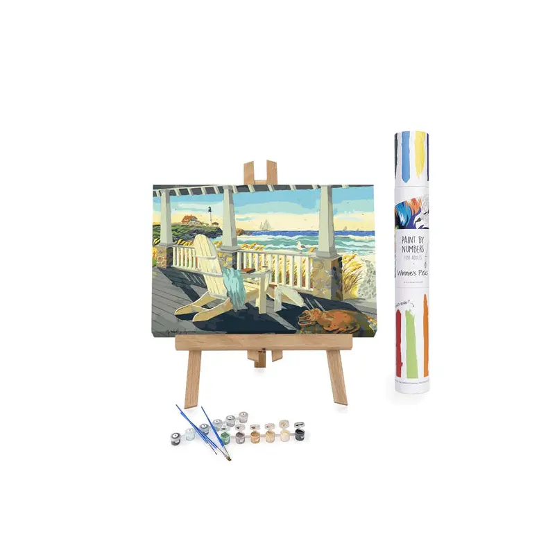 Paint By Numbers, Adult - Morning Coffee at the Beach House