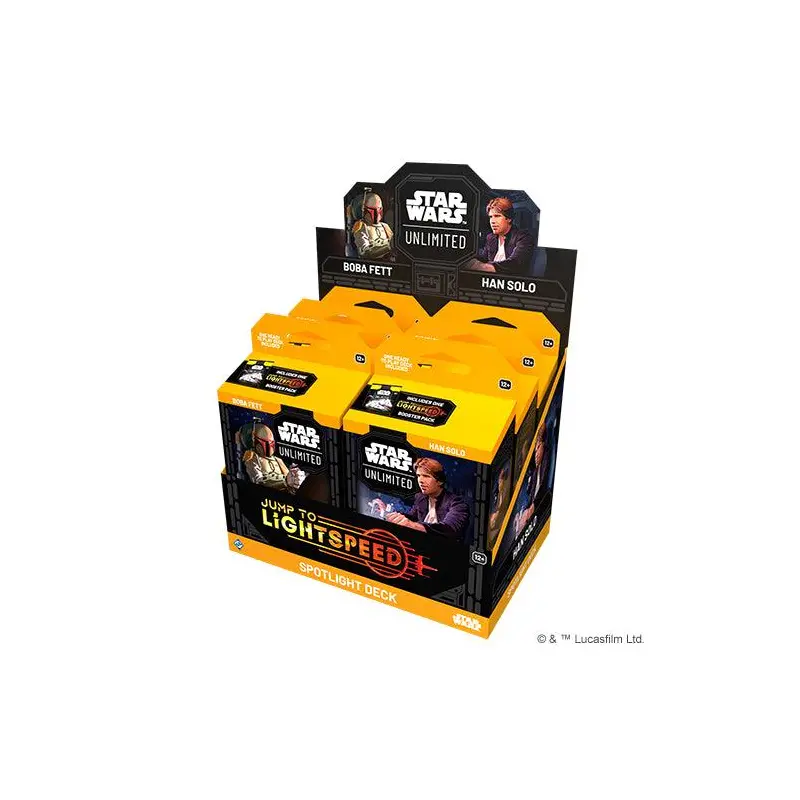 Star Wars Unlimited - Jump to Lightspeed Spotlight Deck Display