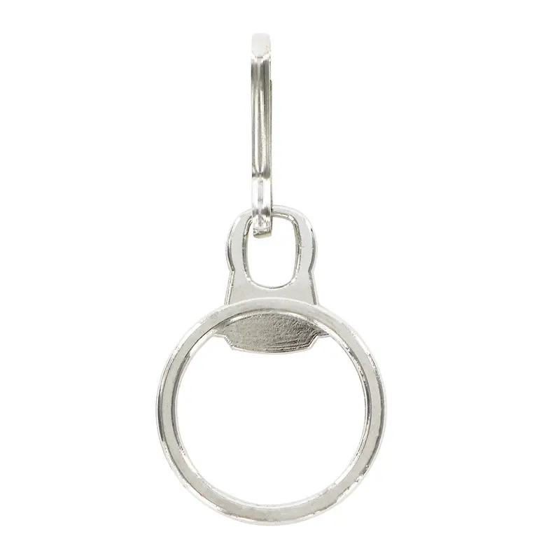 COSTUMAKERS Ring Zipper Pull With Hook - Silver