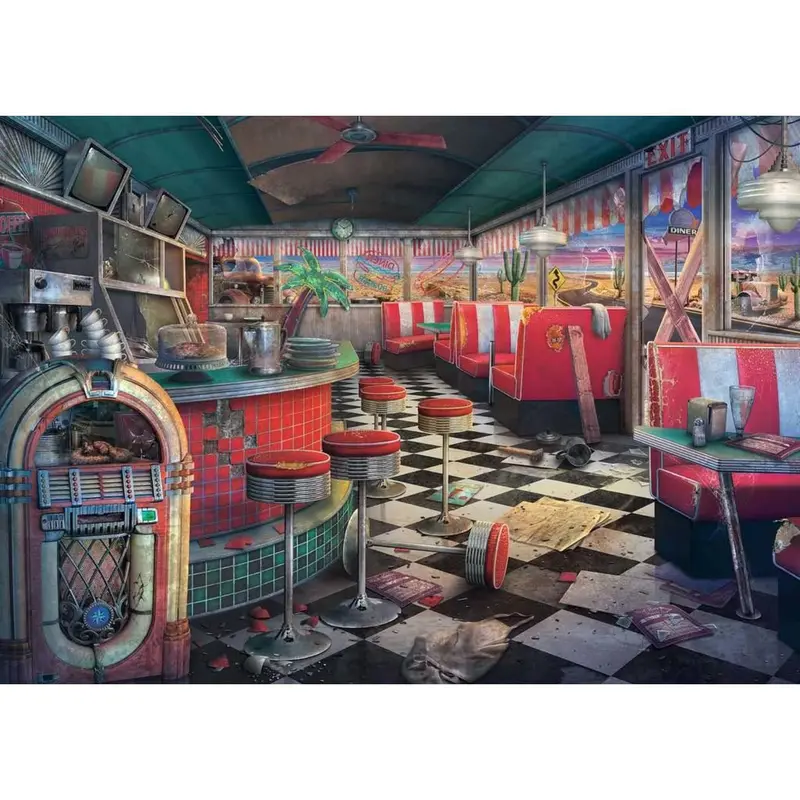 Abandoned - Decaying Diner (Ravensburger 1000pc)