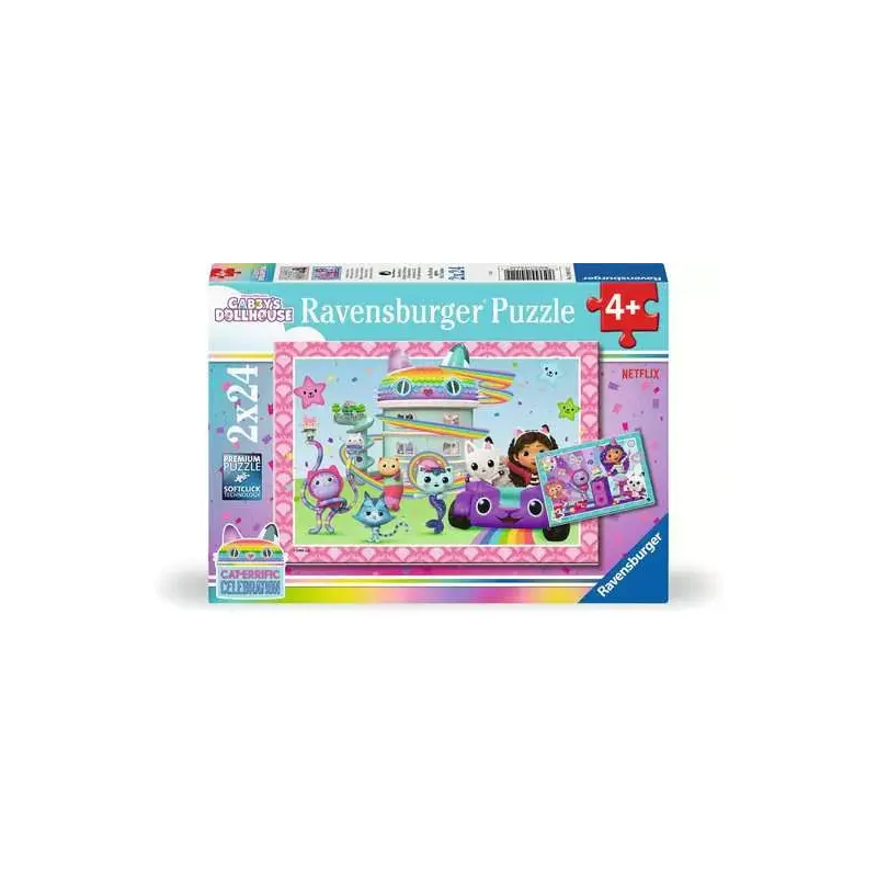 Childrens Jigsaw Puzzle Gabby's Dollhouse: Ready to Party! - 24 Pieces Puzzle