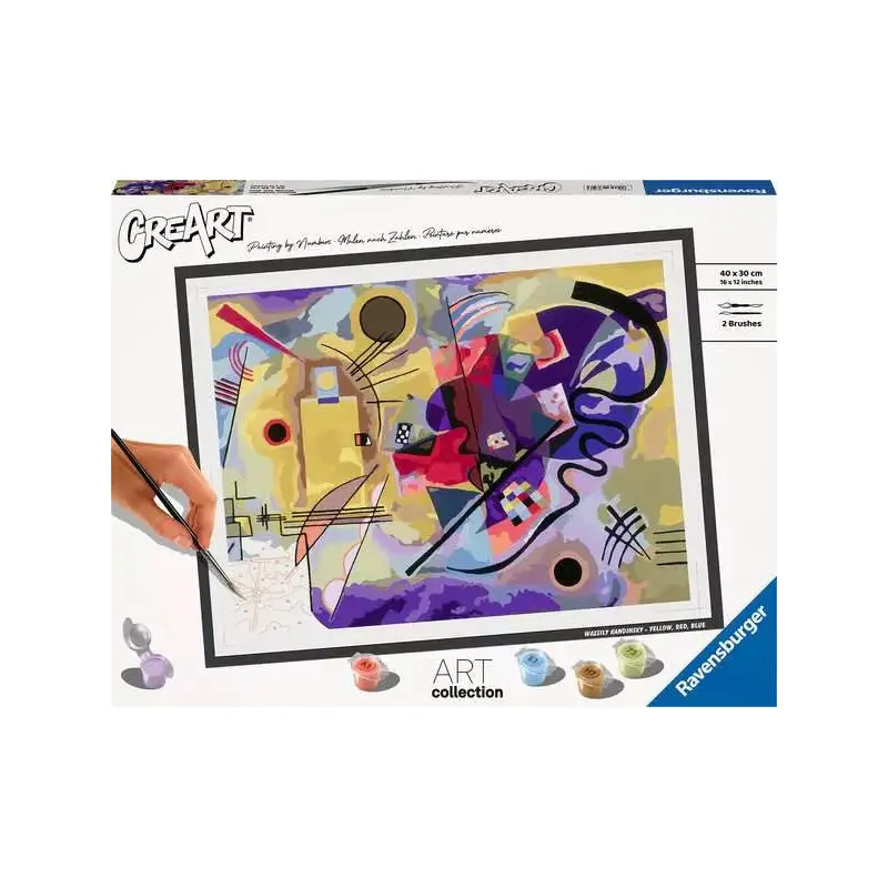 CreArt Paint by Numbers - Kandinsky: Yellow-Red-Blue