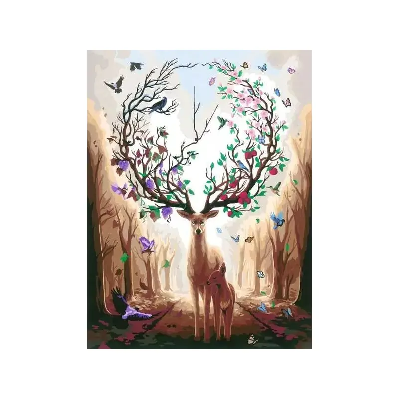 CreArt Paint by Numbers - Magnificent Encounter