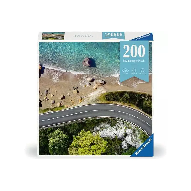 Jigsaw Puzzle Puzzle Moments: Beachroad - 200 Pieces