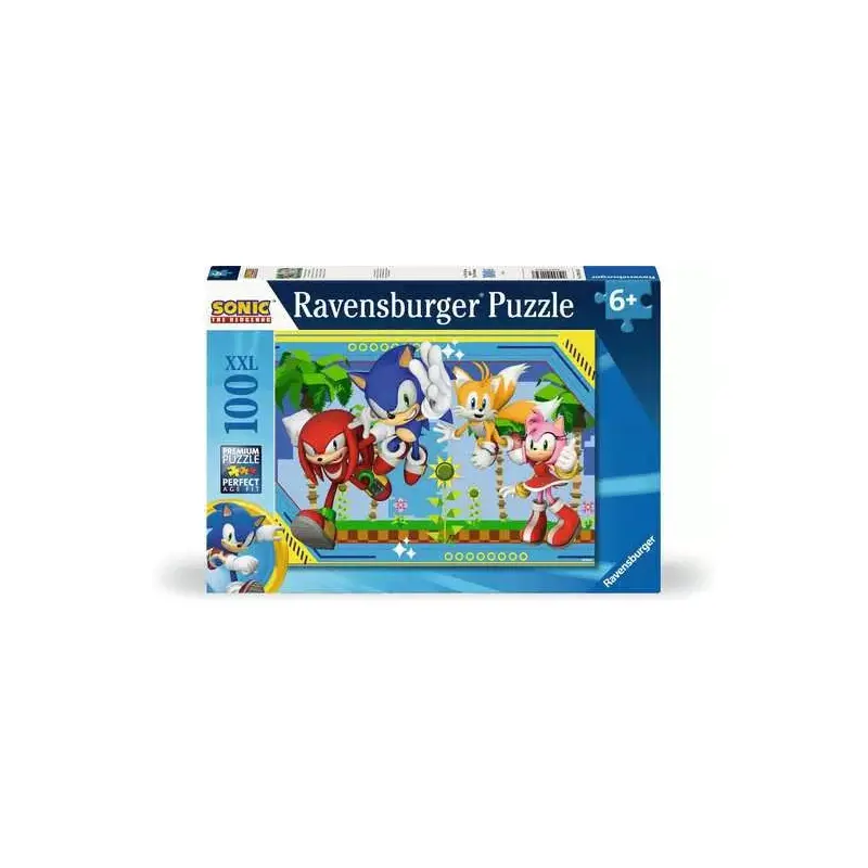 Jigsaw Puzzle Knuckles, Sonic, Tails, Amy - 100 Pieces Puzzle