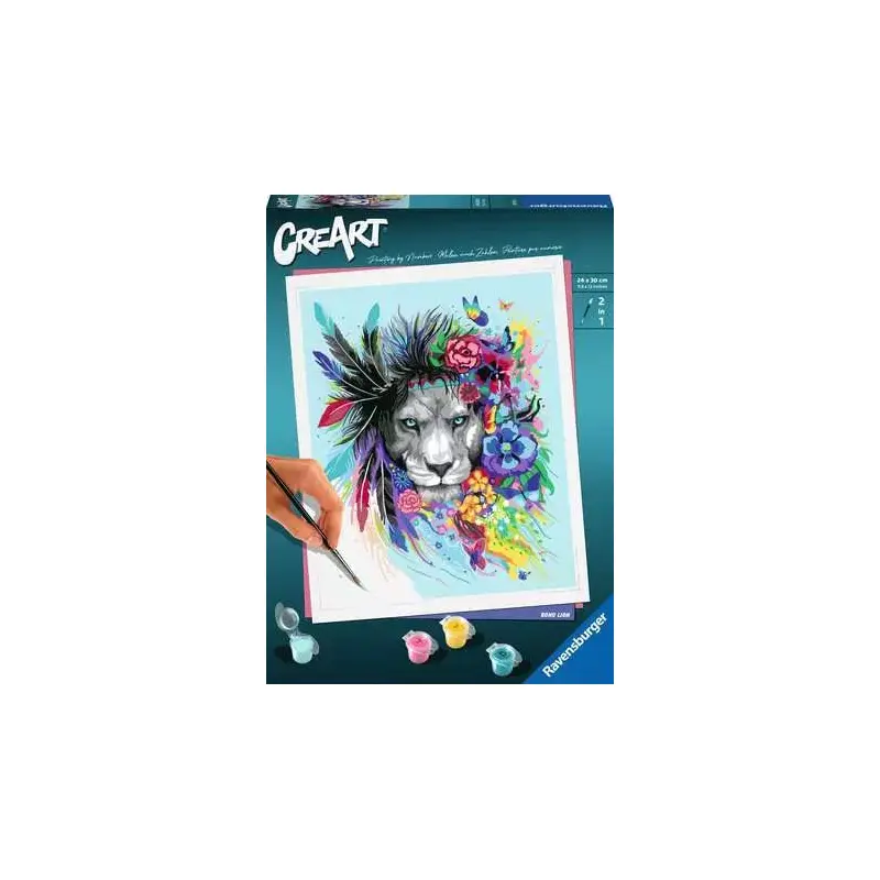 CreArt Paint by Numbers -Ravensburger Boho Lion