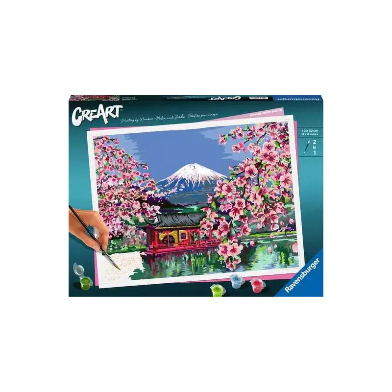 CreArt Paint by Numbers -Ravensburger Japanese Cherry Blossom