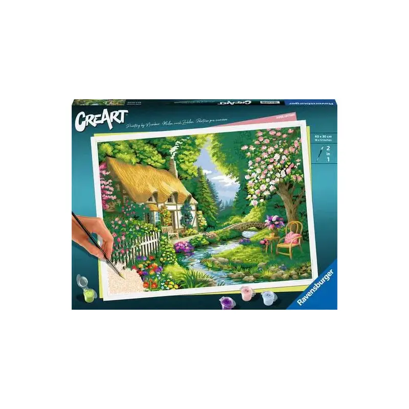 CreArt Paint by Numbers -Ravensburger River Cottage