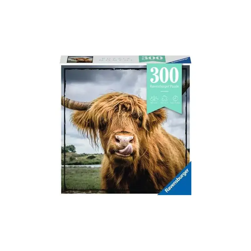 Jigsaw Puzzle Puzzle Moments: Highland Cattle - 300 Pieces