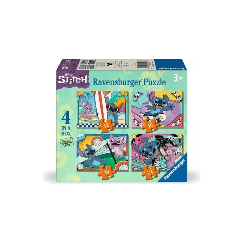 Jigsaw Puzzle Sporty Stitch - 12 + 16 + 20 + 24 Pieces