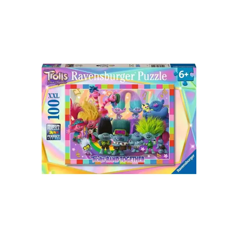 Jigsaw Puzzle Trolls Band Together - 100 Pieces