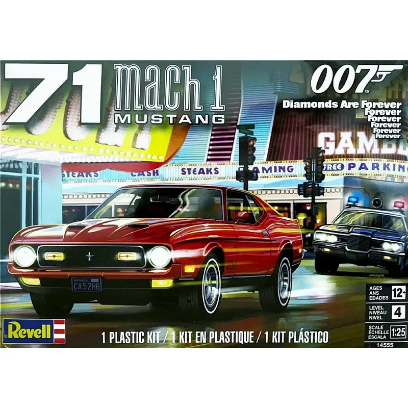 1/25 James Bond Ford Mustang 429 Mach 1 Car from Diamonds Are Forever Movie