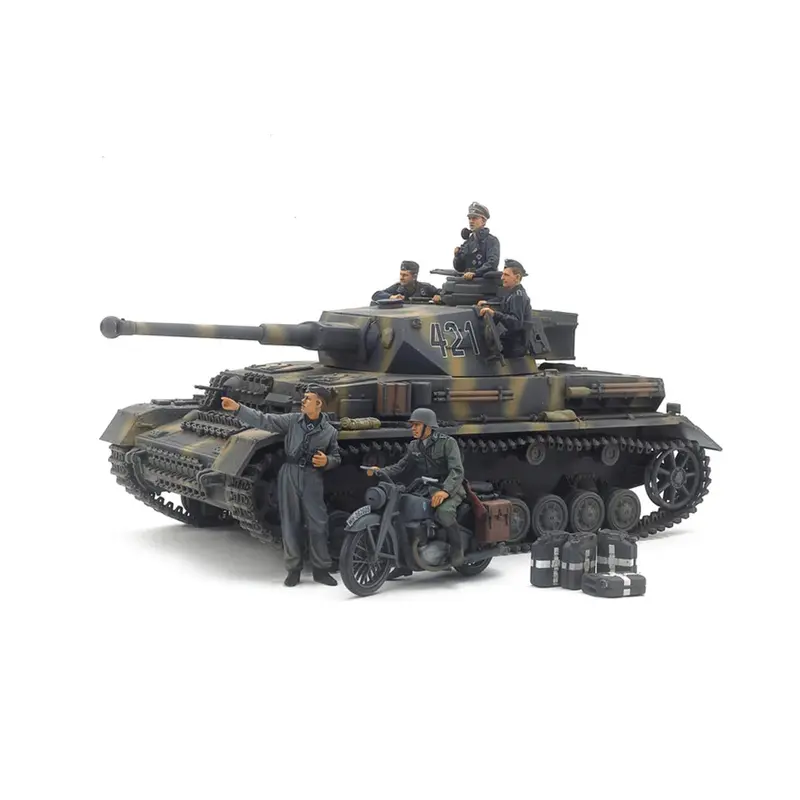 Tamiya Panzer IV Ausf.G and Motorocycle Eastern Front 1/35 Scale 25209