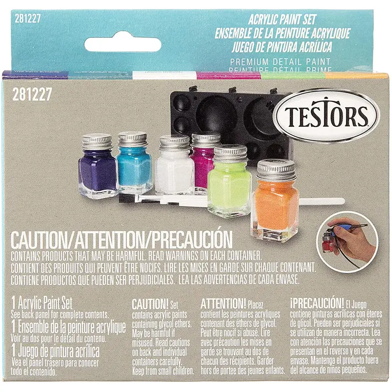Testors 281227 Acrylic Paint Set
