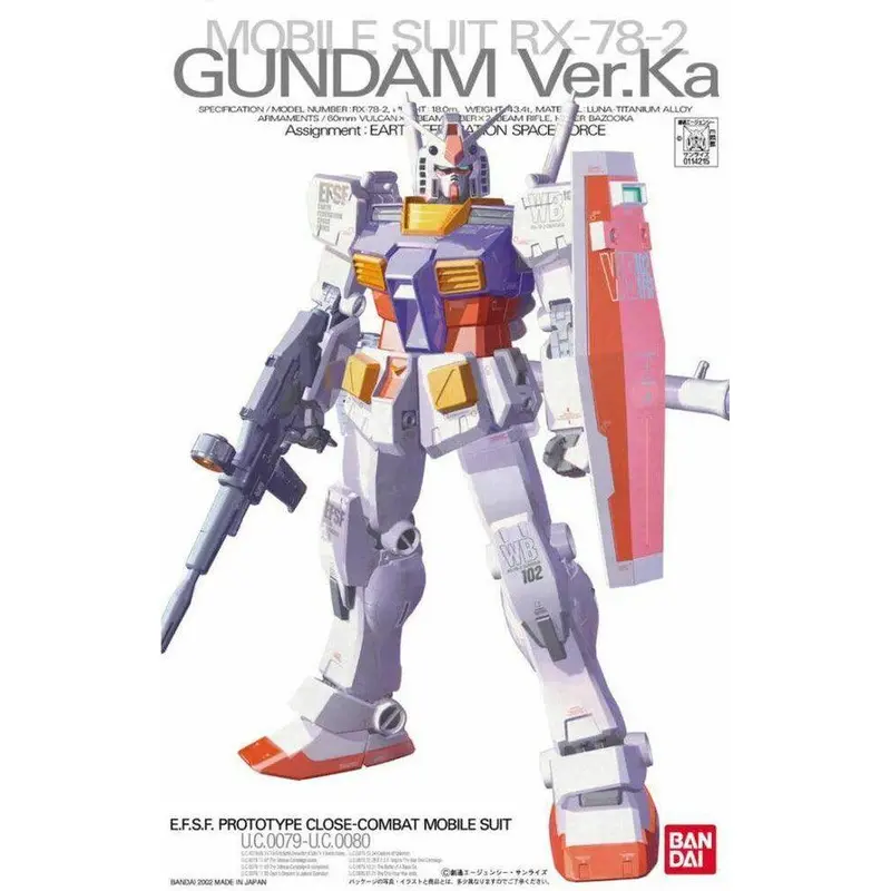 BaBandai 5063537 MG 1/100 RX782 GUNDAM Ver.Ka