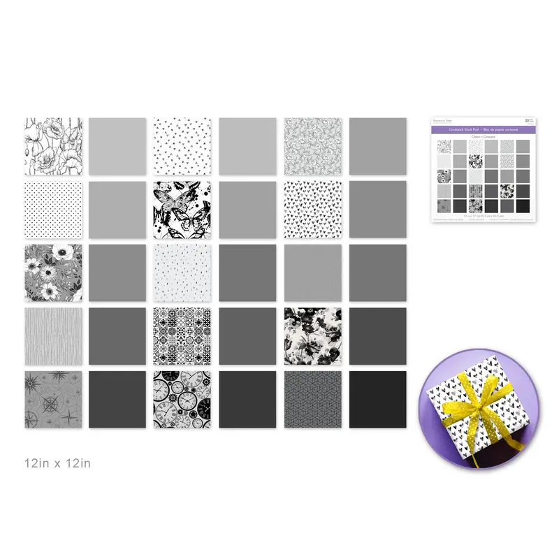 Cardstock: 12"x12" Color Theme Stack Pad x30 Double-Sided 230GSM  Classic