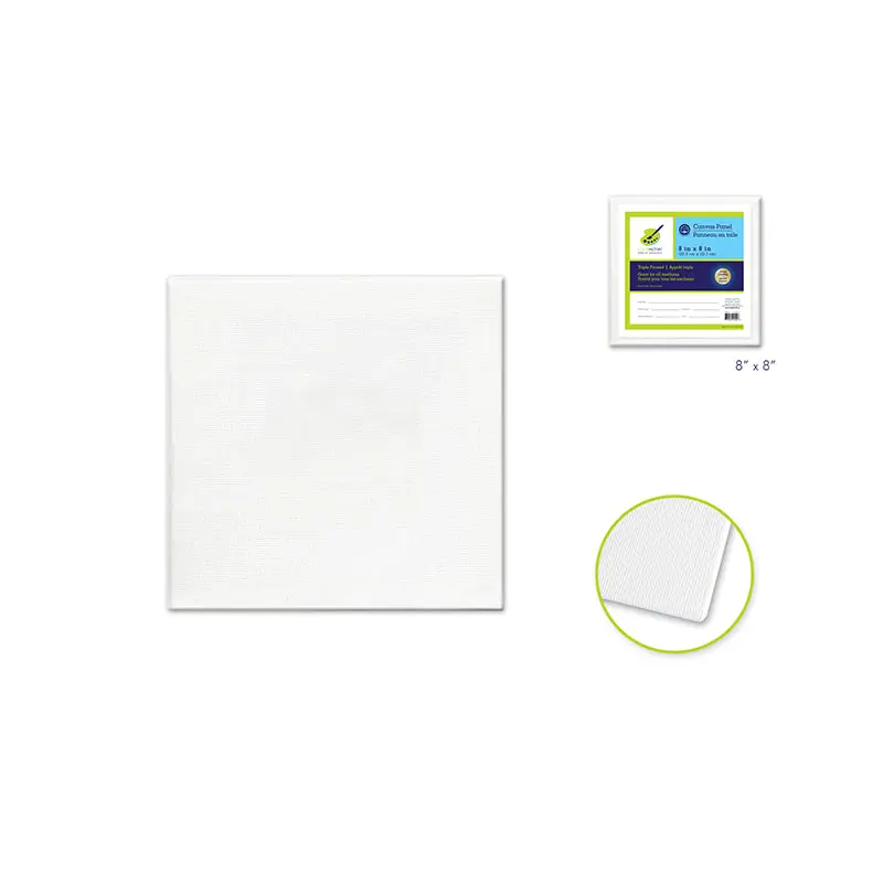 Canvas Panels Primed: 8"x8" Artist Quality