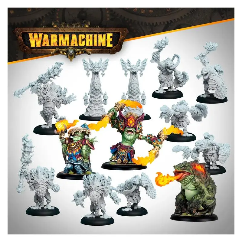 Warmachine: Southern Kriels Fire Tongue Warriors Command Cadre