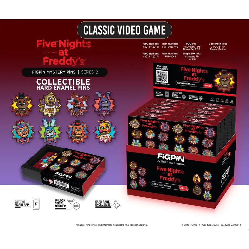 FIGPIN FNAF MYSTERY MINIS S2 CLASSIC GAME
