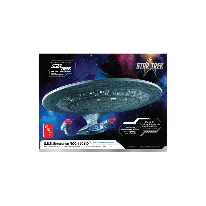 AMT STAR TREK: THE NEXT GENERATION U.S.S. ENTERPRISE NCC-1701-D 1:1400 SCALE MODEL KIT
