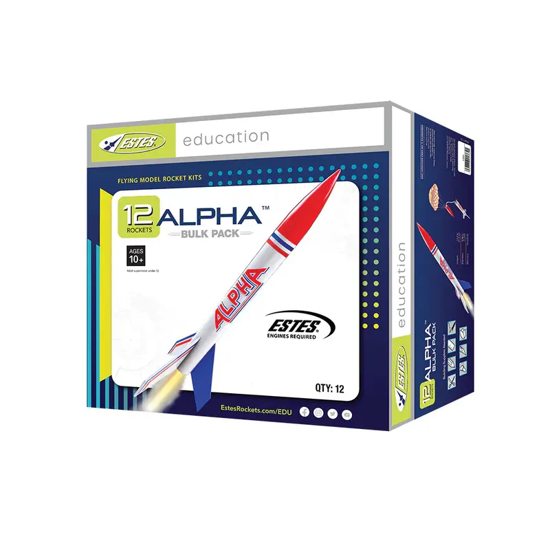 Estes Rockets Alpha Bulk Pack (12 pk)