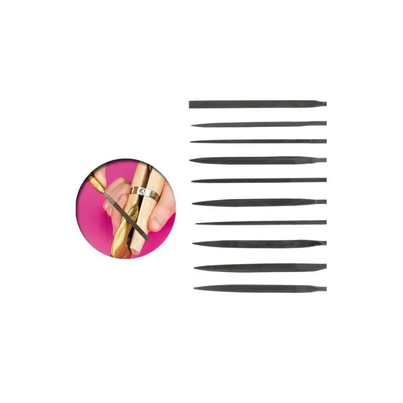 VALLEJO TOOLS: SET OF 10 NEEDLE FILE