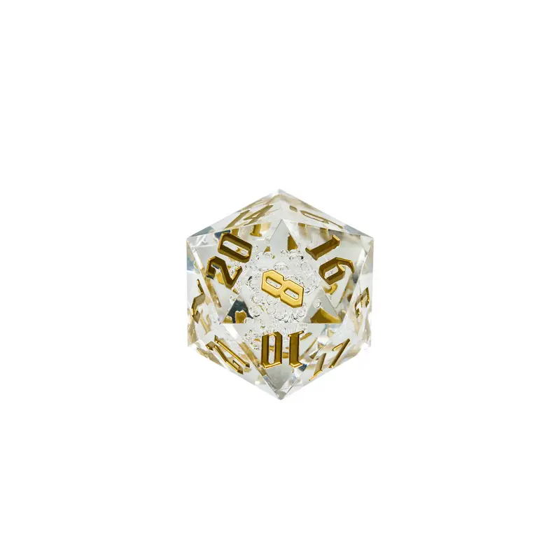 55mm Titan D20 - Sharp Edge Gold with Bubbles