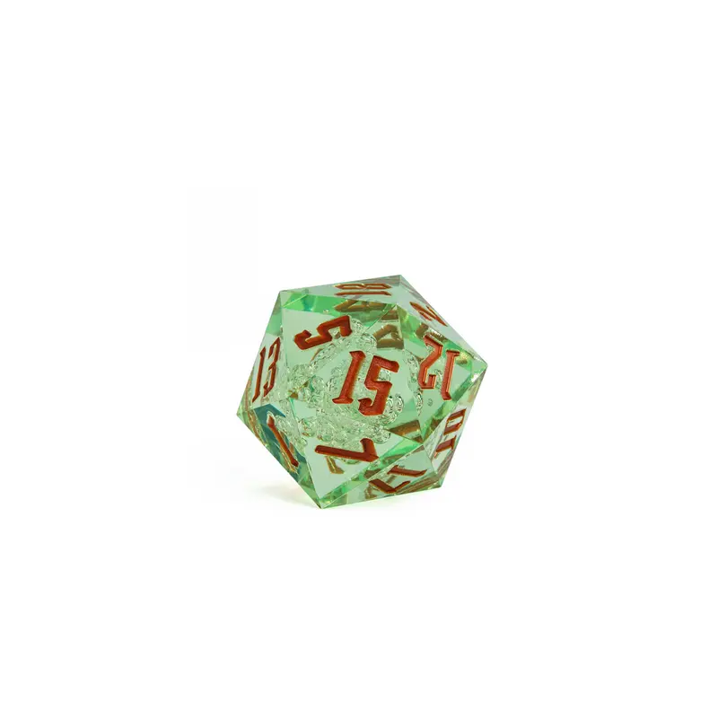 55mm Titan D20 - Sharp Edge Green with Bubbles