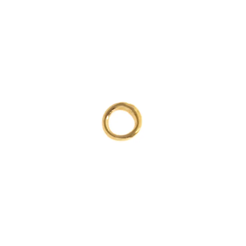 JUMP RING ROUND 4.5mmOD 20ga GOLD SOLDERED LF/NF