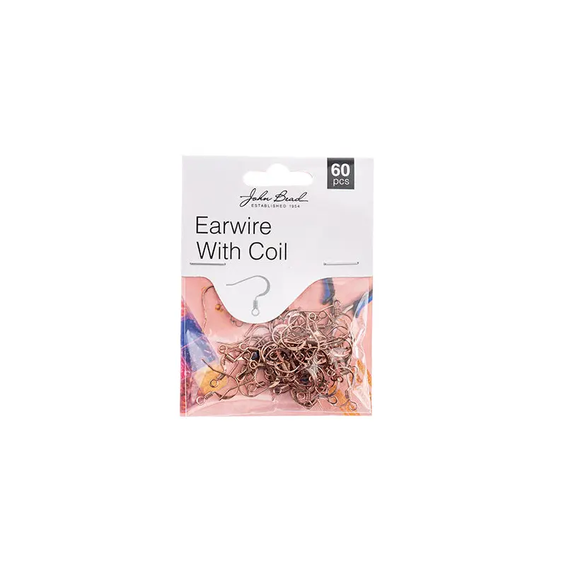 Must Have Findings - Earwire w/ Coil Antique Copper 60pcs