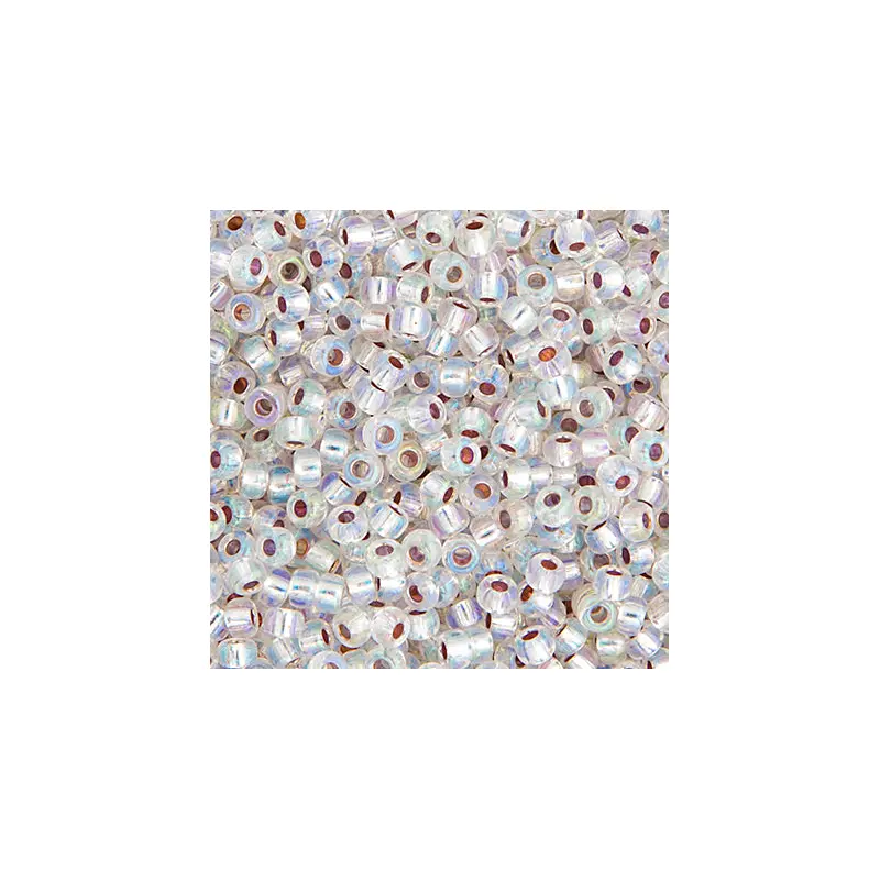 Miyuki Seed Bead 11/0 apx.22g Crystal Silver Lined AB