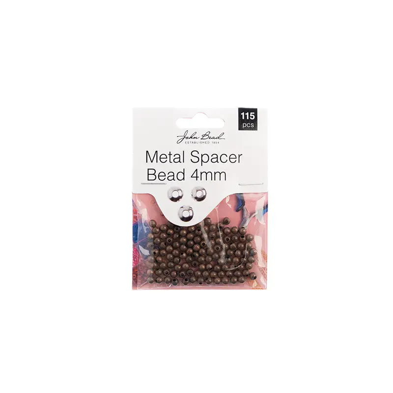 Must Have Findings - Metal Spacer Bead 4mm Antique Copper 115pcs