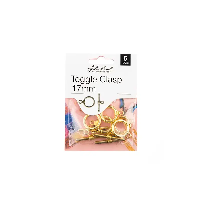 Must Have Findings - Toggle Clasp 17mm Gold 5pcs