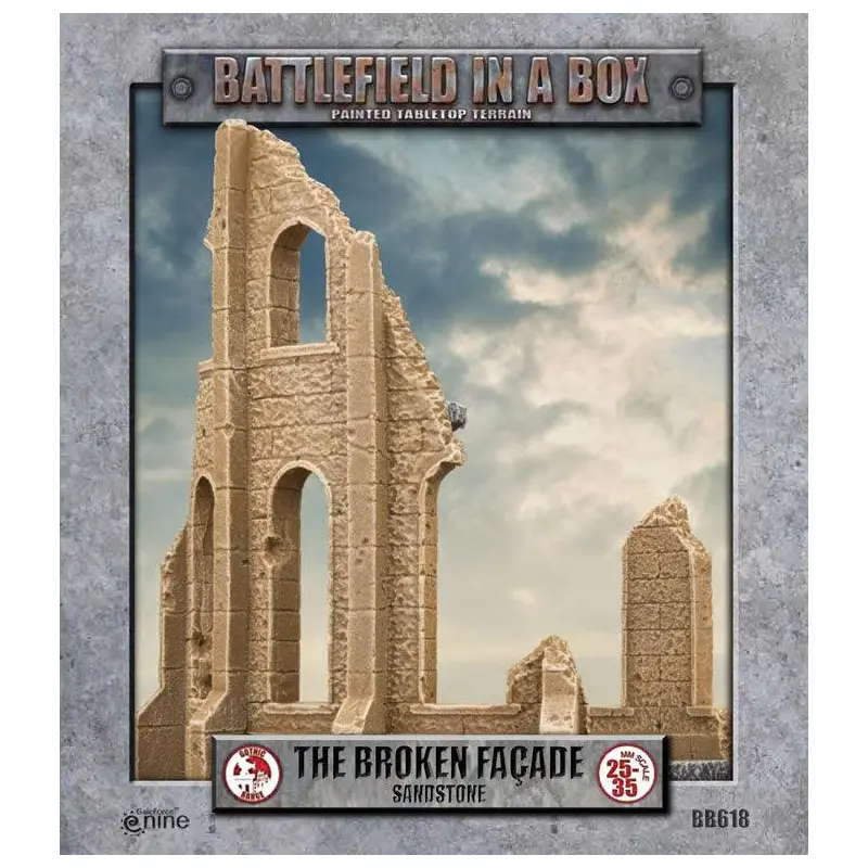Battlefield in a Box: Gothic Battlefields: Broken Faade - Sandstone