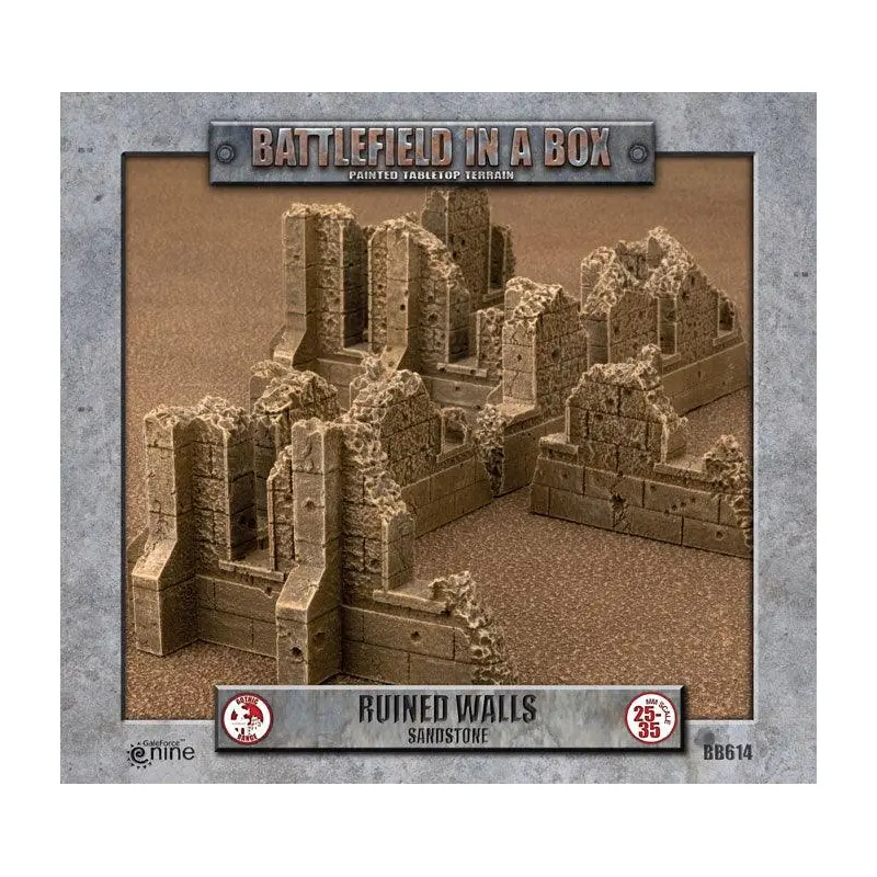Battlefield in a Box: Gothic Battlefields: Walls - Sandstone