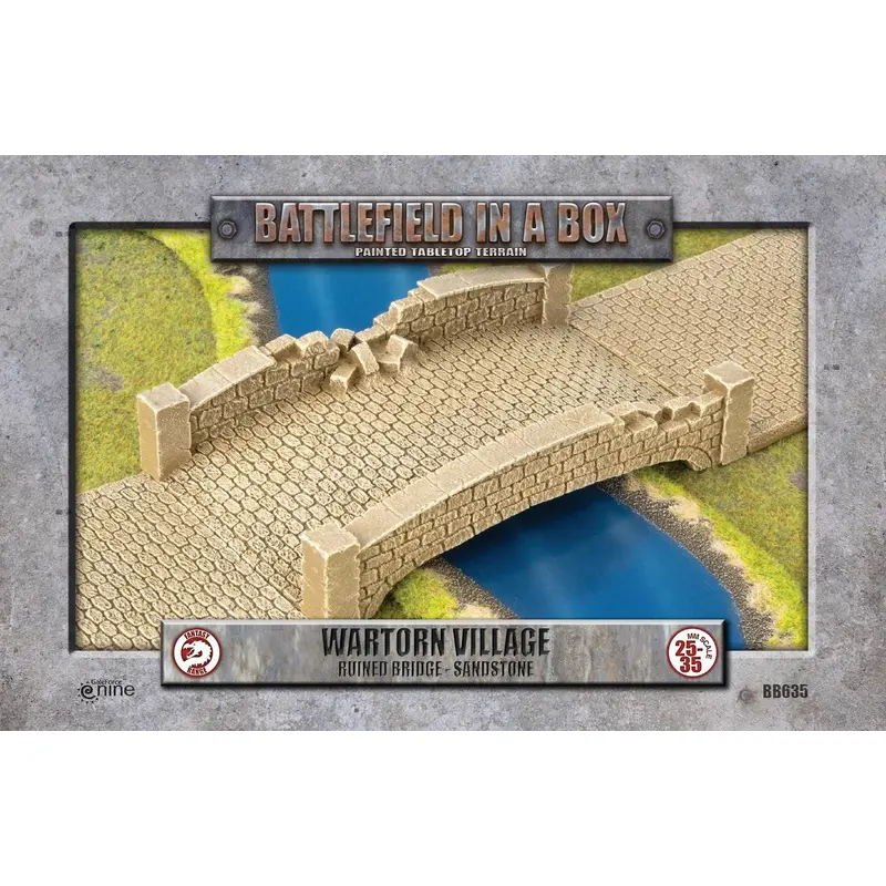 Battlefield in a Box: Wartorn Village: Ruined Bridge - Sandstone