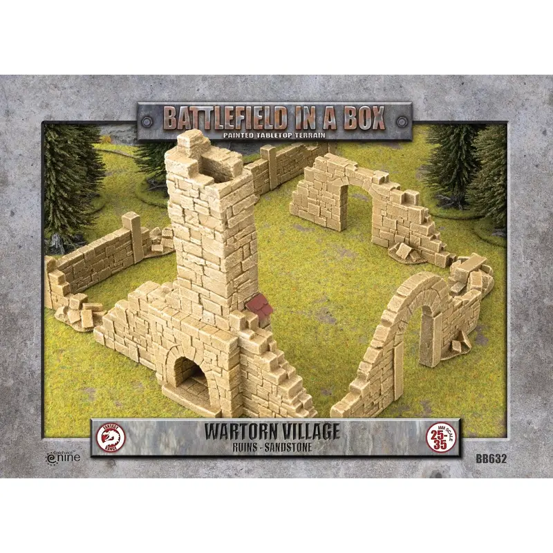 Battlefield in a Box: Wartorn Village: Ruins - Sandstone