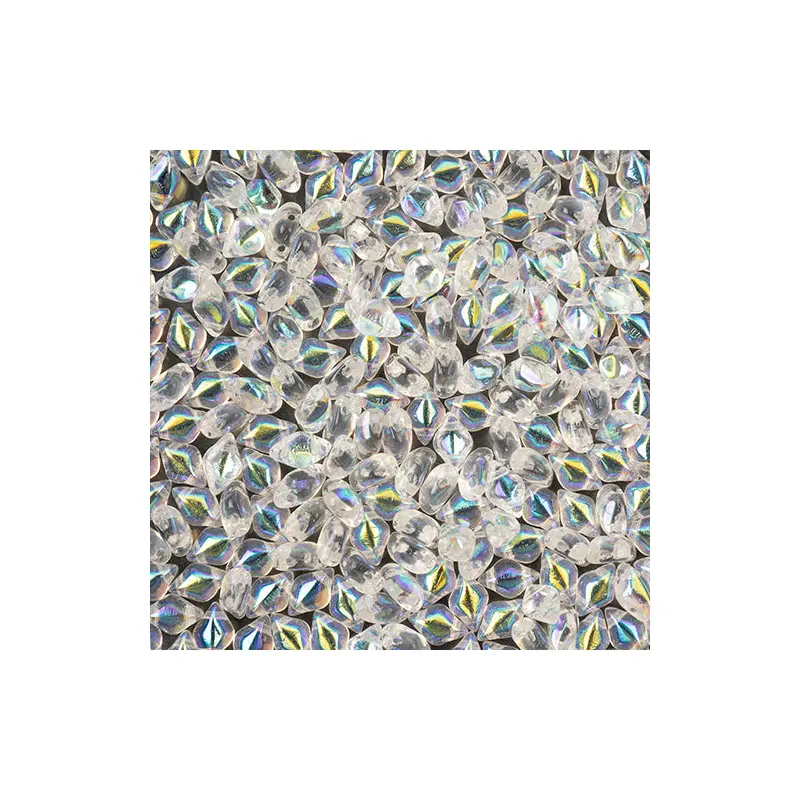 Matubo Czech Gemduo 2-Hole apx. 13g vial Crystal AB