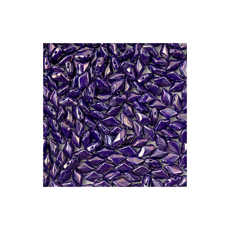 Matubo Czech Gemduo 2-Hole apx. 13g vial Opaque Blue/ Nebula