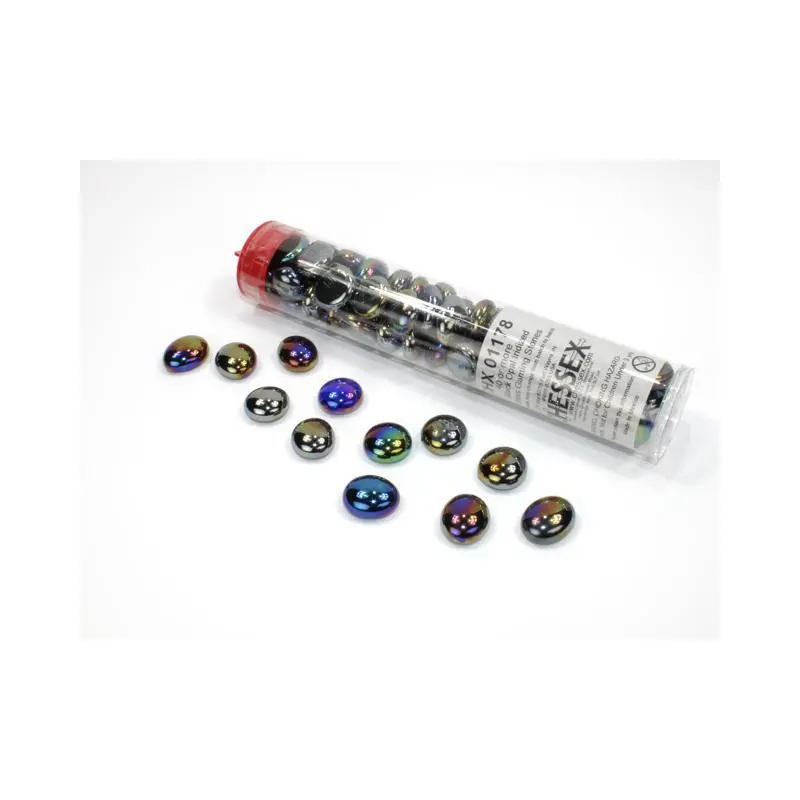 Assorted Gaming Stones: Black Opal Iridized