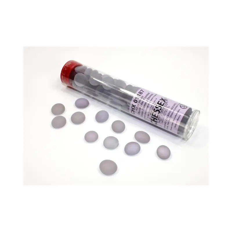 Assorted Gaming Stones: Frosted Lilac Glass