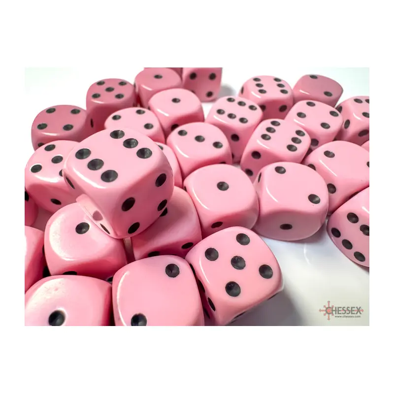 OPAQUE 36D6 PASTEL PINK/BLACK 12MM